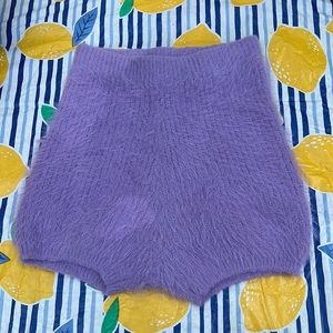 Zara Purple Fuzzy Shorts USA size S.